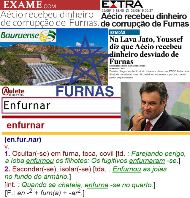 aécio enfurnado
