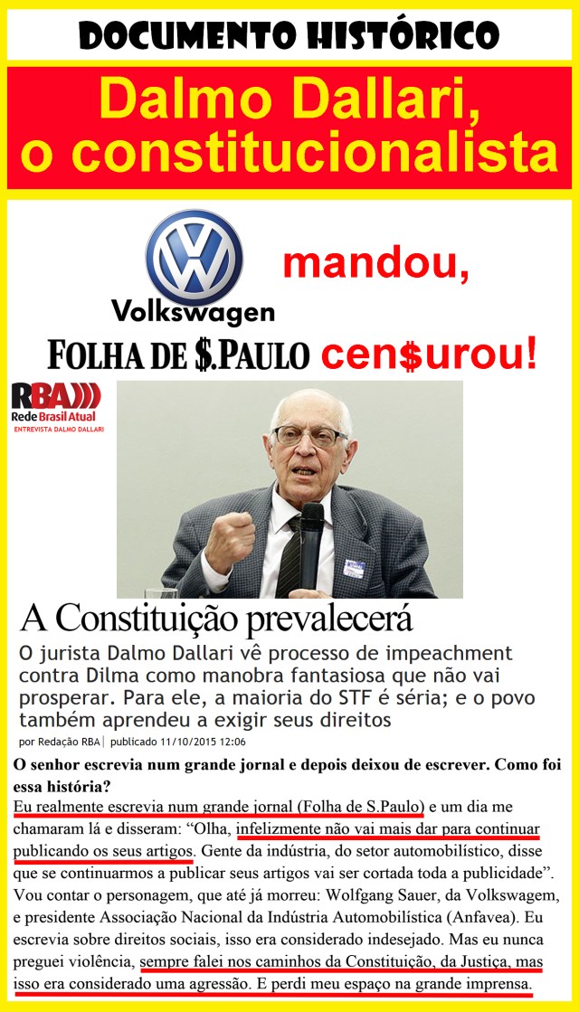 dallari cen$urado pela folha sp